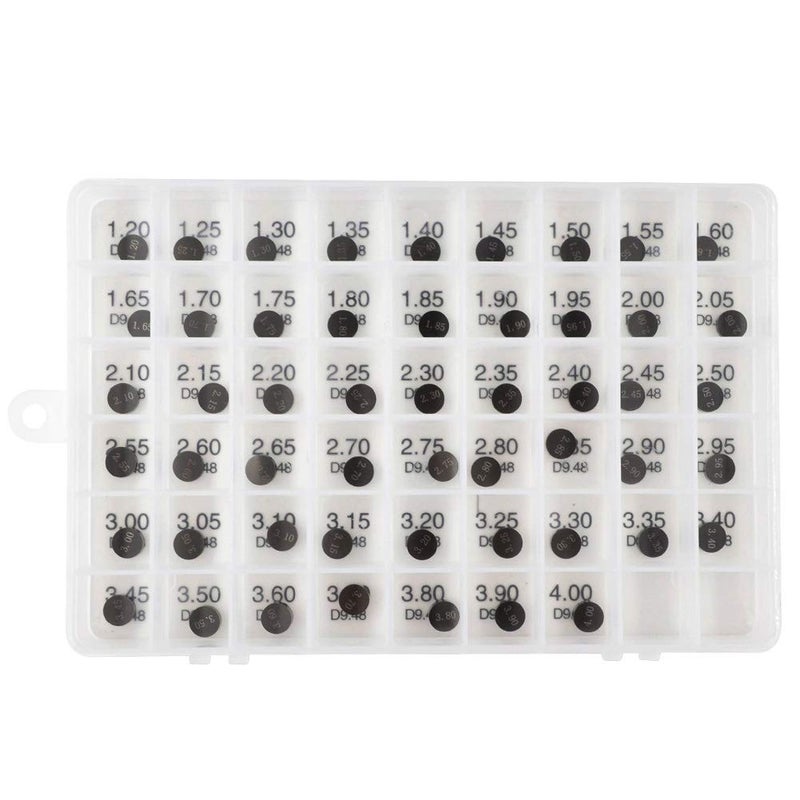 AHL 9.48mm O.D. 1.20mm-4.00mm Thick Adjustable Valve Shim Kit for Honda CRF450R CRF450 R 2002-2012 (52pcs) - Image 2